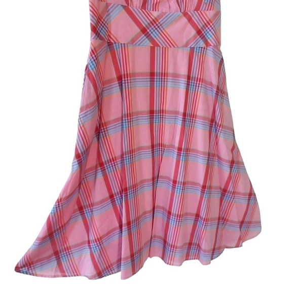 NWOT TRISTAN PINK PLAID DRESS size 4 - Picture 4 of 4